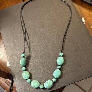 Elegant Turquoise Beaded Necklace
